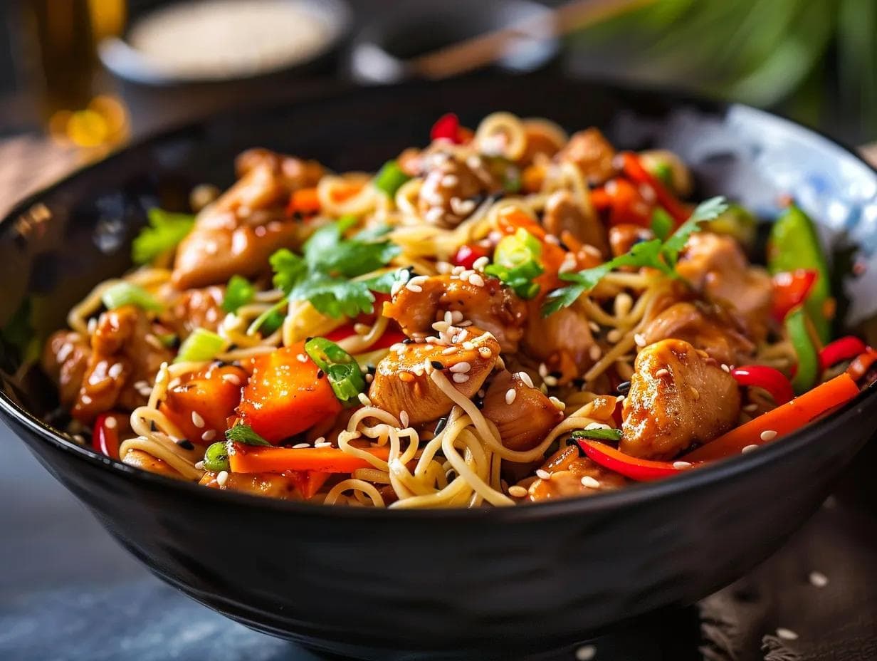 Tavuklu Noodle Tarifi: Soya Soslu, Sebzeli ve 30 Dakikada